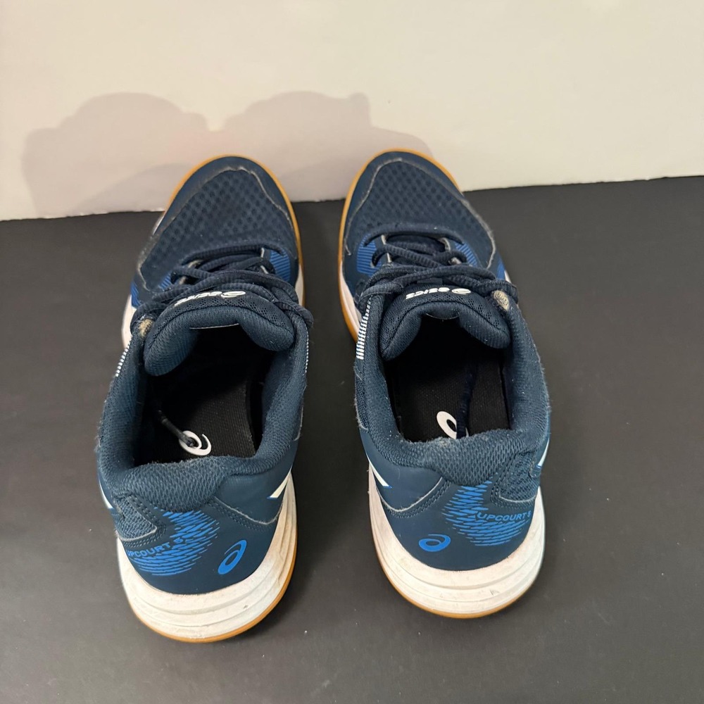 Asics Upcourt 5 Mens Navy Blue White Gum Sole Volleyball Shoes Sneakers Size 6.5 - Picture 14 of 16